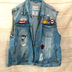 Born Fly Jean Jacket Vest